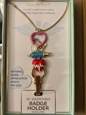 True to Form Nurse BADGE Holder Necklace